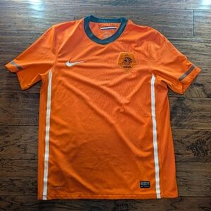 Nike Netherlands Orange 2010 Soccer Football Men's Jersey Size Medium